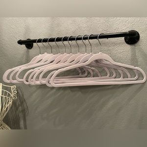 Lavender Velvet Non-slip Hangers - 10 pack